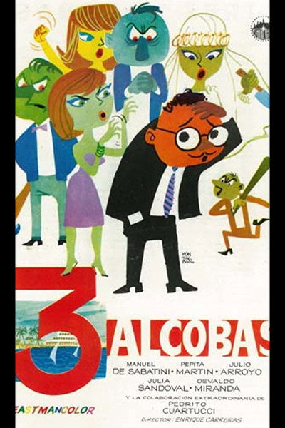 Póster de Tres alcobas