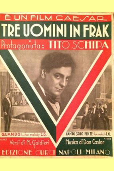 Póster de Tres caballeros de frac
