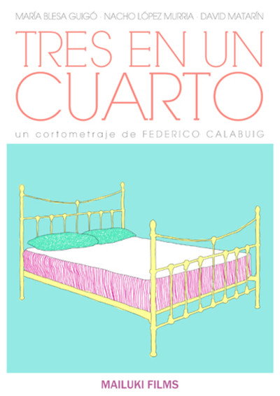 Póster de Tres en un cuarto
