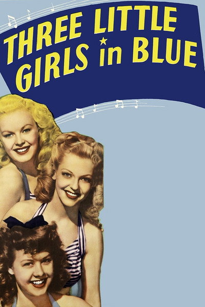 Póster de Tres jovencitas vestidas de azul