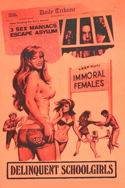 Póster de Tres locos en un colegio femenino