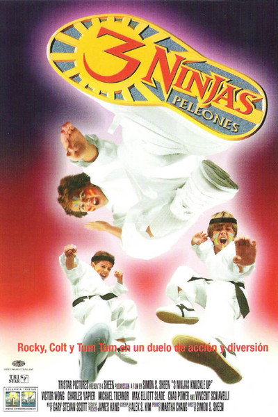 Póster de Tres ninjas peleones