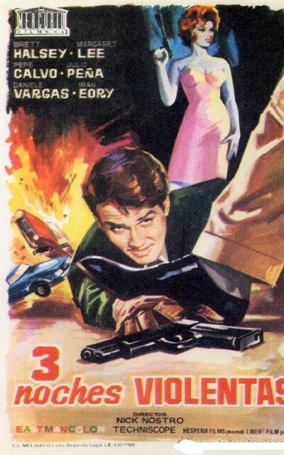Póster de Tres noches violentas