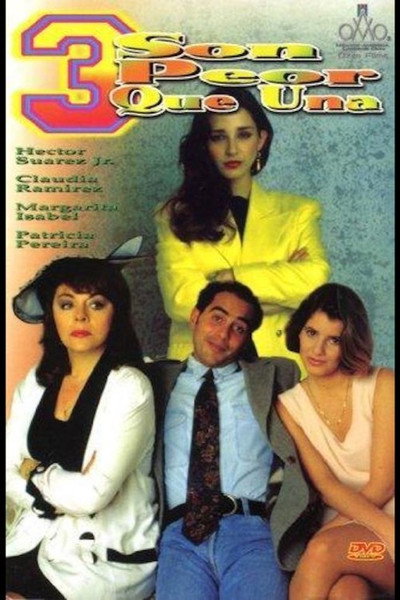 Póster de Tres son peor que una