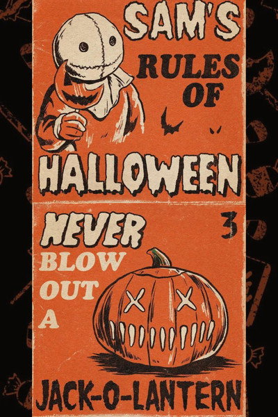 Póster de Trick 'r Treat Rule #3 - Never Blow Out a Jack O' Lantern