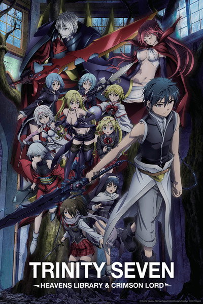 Póster de Trinity Seven The Movie 2: Heavens Library & Crimson Lord