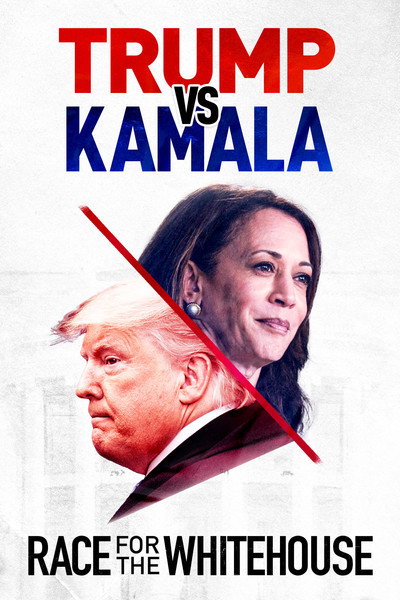 Póster de Trump VS Kamala: Race for the Whitehouse