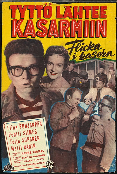 Póster de Tyttö lähtee kasarmiin