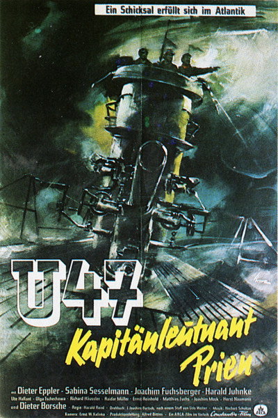 Póster de U-47, Comandante Prien