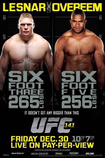 Póster de UFC 141: Lesnar vs. Overeem