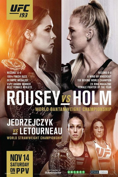Póster de UFC 193: Rousey vs. Holm
