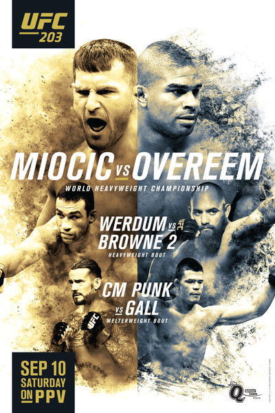 Póster de UFC 203: Miocic vs. Overeem