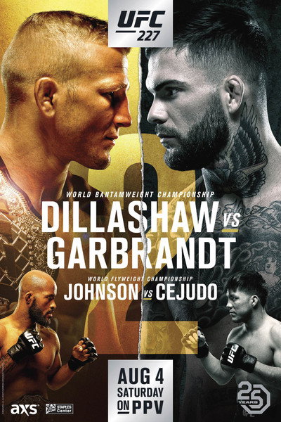 Póster de UFC 227: Dillashaw vs. Garbrandt 2