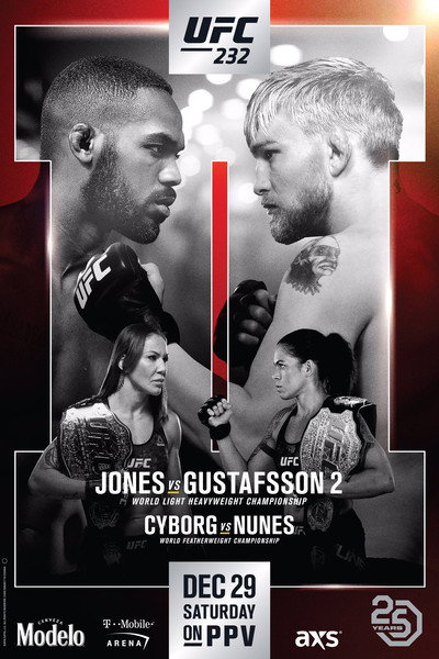 Póster de UFC 232: Jones vs Gustafsson 2
