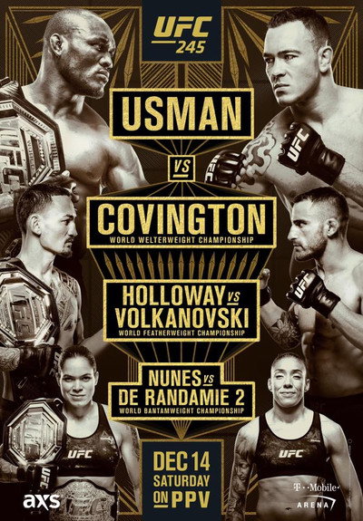 Póster de UFC 245: Usman vs. Covington
