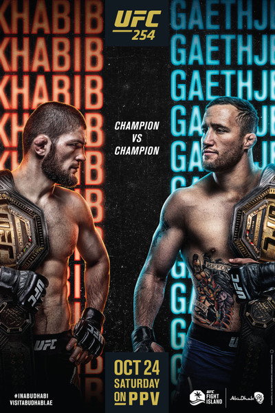 Póster de UFC 254: Khabib vs Gaethje