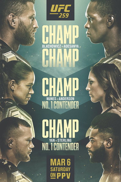 Póster de UFC 259: Blachowicz vs. Adesanya