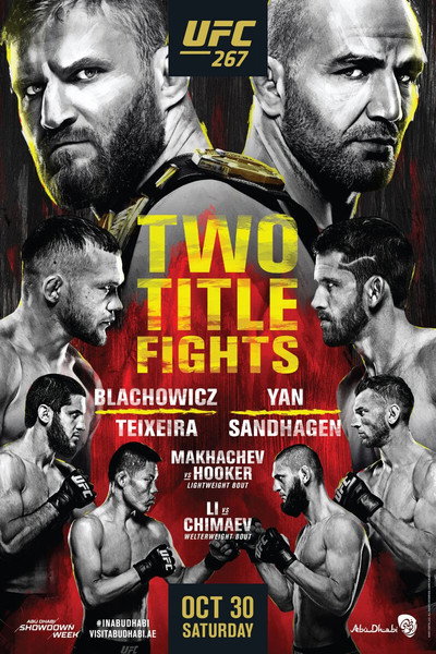 Póster de UFC 267: Blachowicz vs. Teixeira
