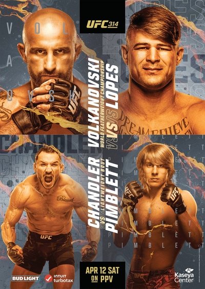 Póster de UFC 314: Volkanovski vs. Lopes