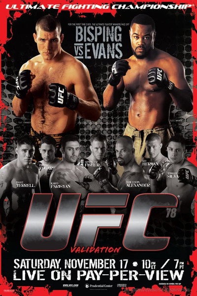 Póster de UFC 78: Validation