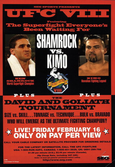 Póster de UFC 8: David vs. Goliath