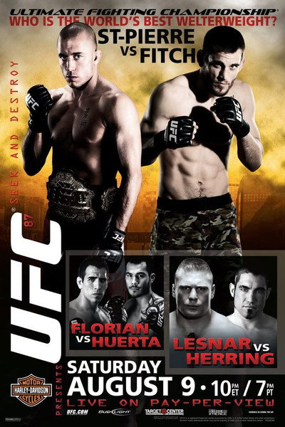 Póster de UFC 87: Seek and Destroy