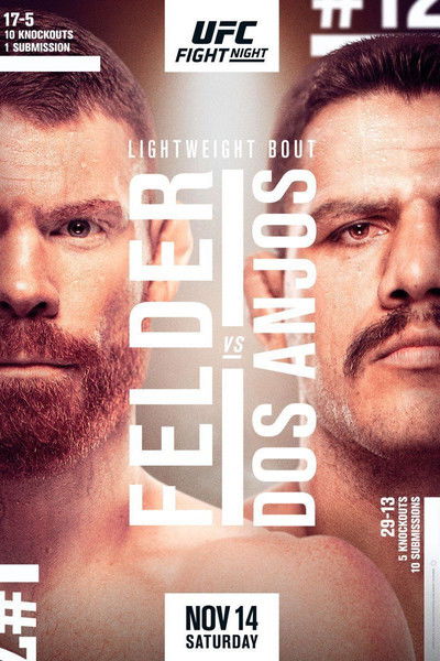 Póster de UFC Fight Night 182: Felder vs Dos Anjo