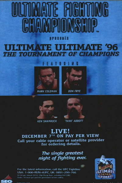Póster de UFC: Ultimate Ultimate 1996