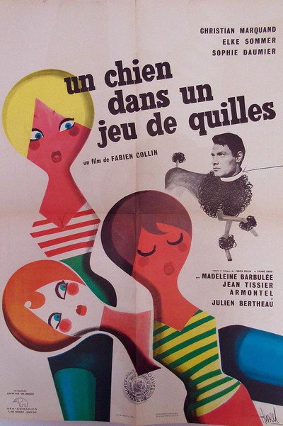 Póster de Un chien dans un jeu de quilles