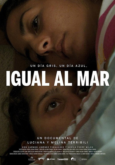 Póster de Un día gris, un día azul, igual al mar