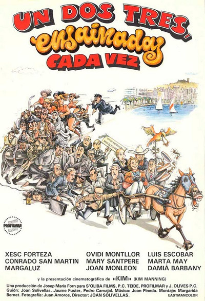Póster de Un, dos, tres... ensaimadas cada vez
