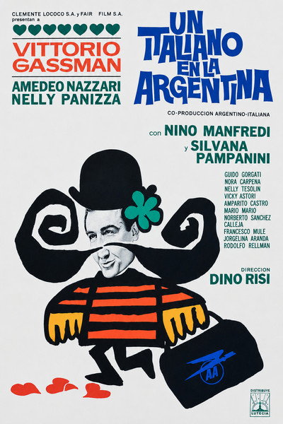 Póster de Un italiano en la Argentina