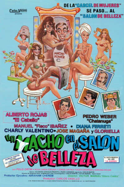 Póster de Un macho en el salón de belleza