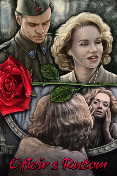 Póster de Un oficial con una rosa
