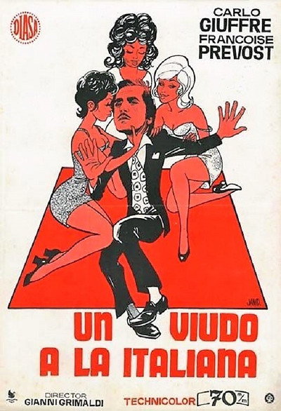 Póster de Un viudo a la italiana