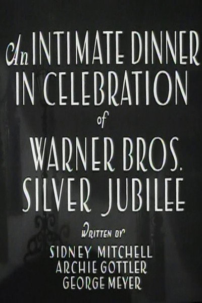 Póster de Una cena intima celebrando el 25 aniversario de Warner Bros