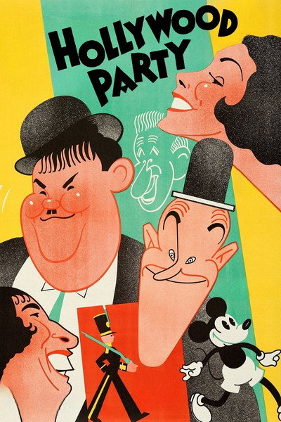 Póster de Una fiesta en Hollywood
