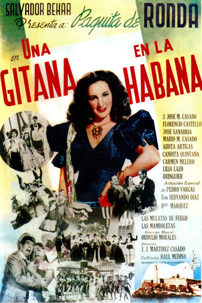 Póster de Una gitana en La Habana