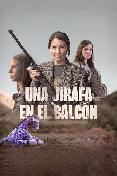 Póster de Una jirafa en el balcón