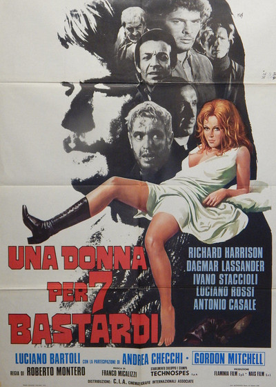 Póster de Una mujer para siete bastardos