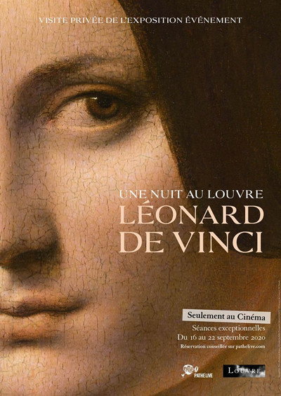 Póster de Una noche en el Louvre. Leonardo Da Vinci