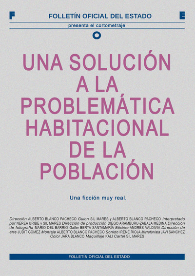 Póster de Una solución a la problemática habitacional de la población