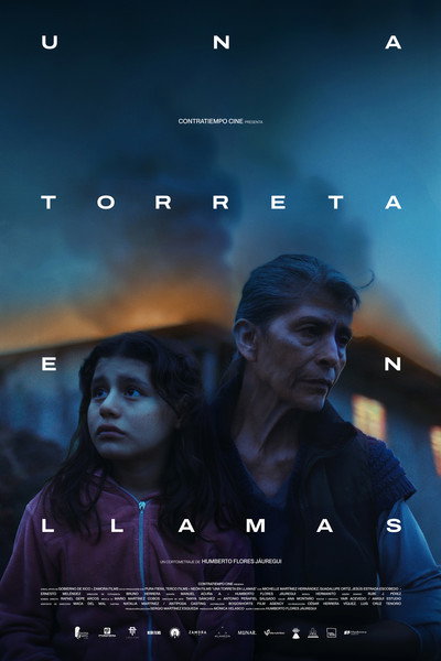 Póster de Una Torreta En Llamas