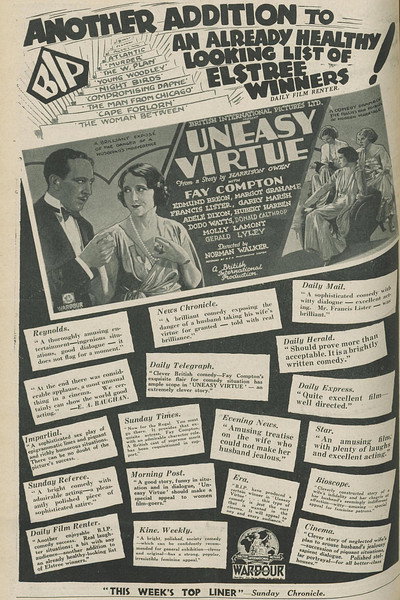 Póster de Uneasy Virtue