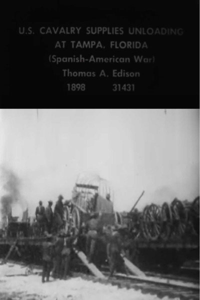 Póster de U.S. Cavalry Supplies Unloading at Tampa, Florida