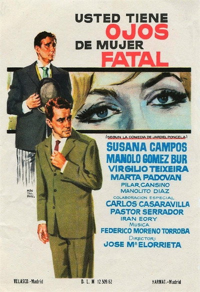 Póster de Usted tiene ojos de mujer fatal