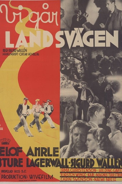 Póster de Vi går landsvägen