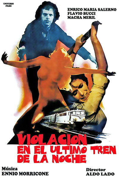 Póster de Violación en el último tren de la noche