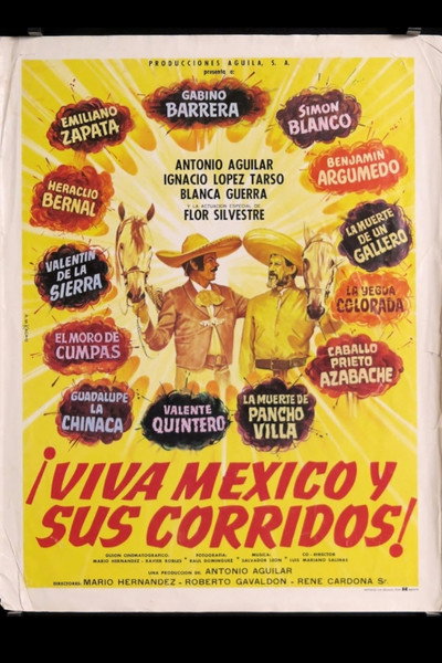 Póster de ¡Viva México y sus corridos!