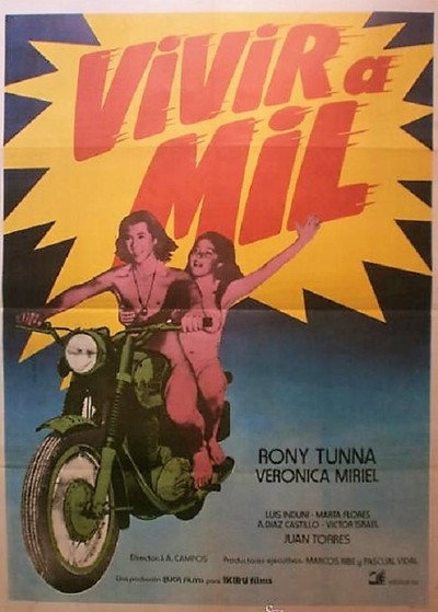 Póster de Vivir a mil